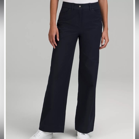Lululemon City Sleek 5 Pocket High-Rise Wide Leg Pant Full Length ANacy - Picture 2 of 5